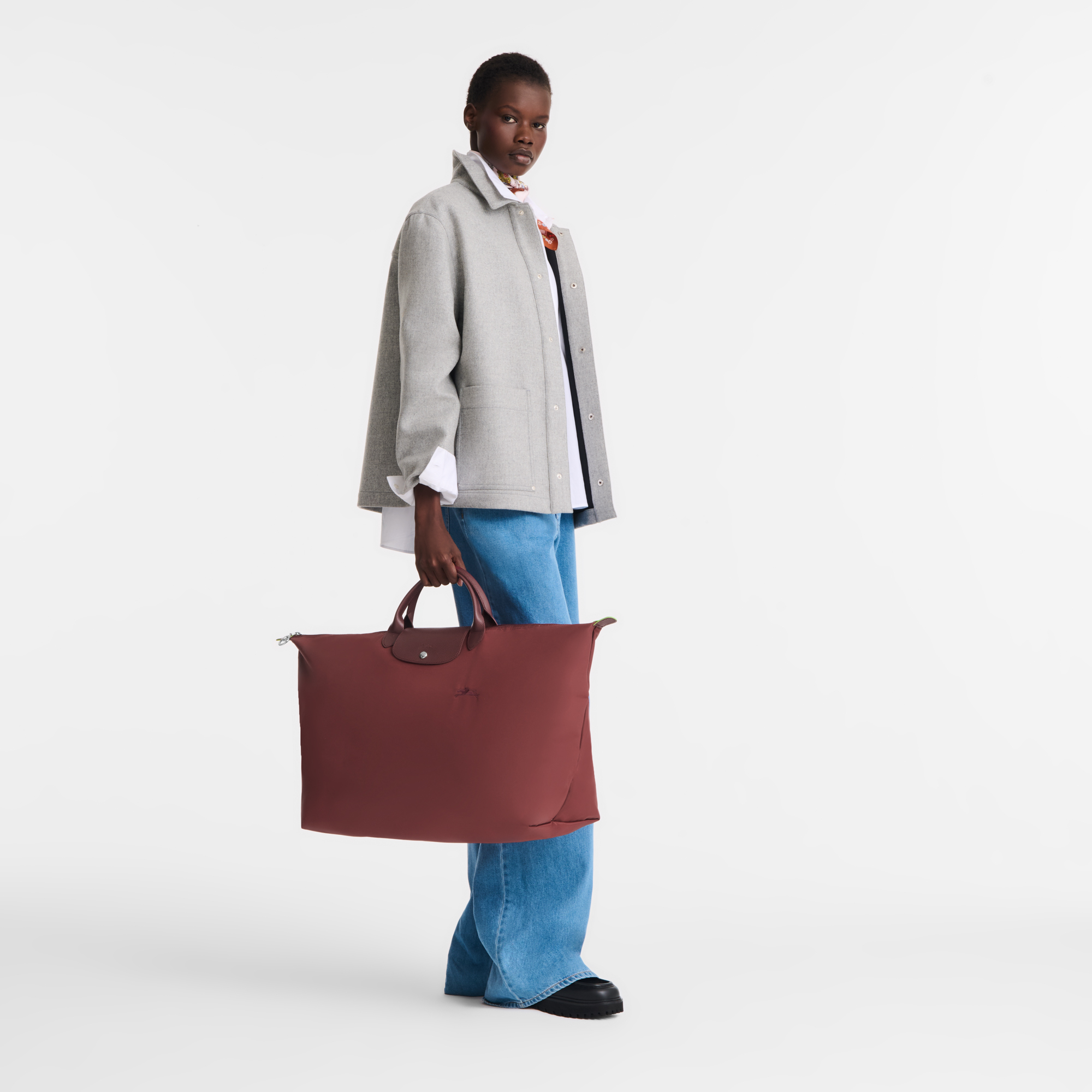 Longchamp Le Pliage Green XL Travel bag Pomegranate
