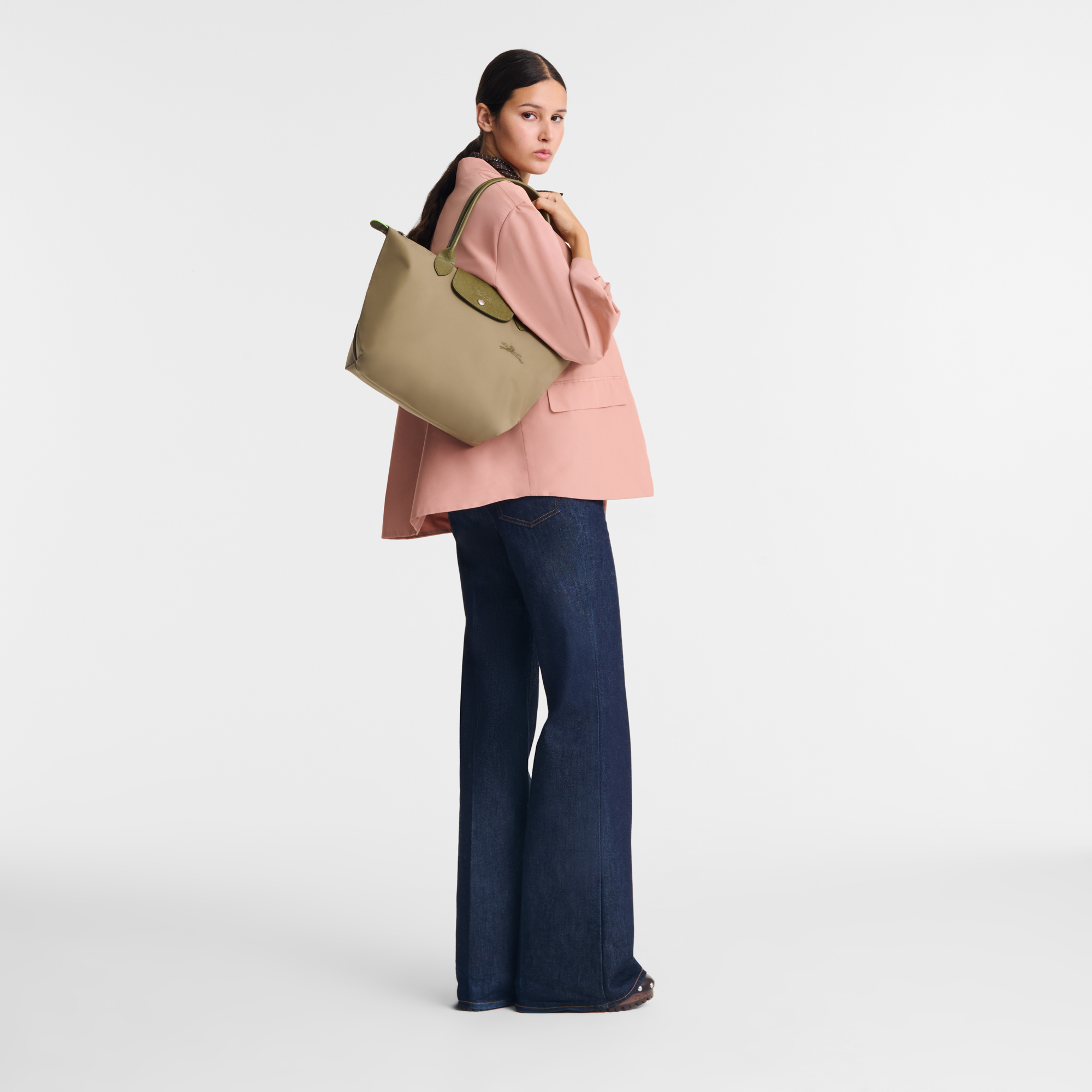 Longchamp Le Pliage Green L Tote bag Artichoke