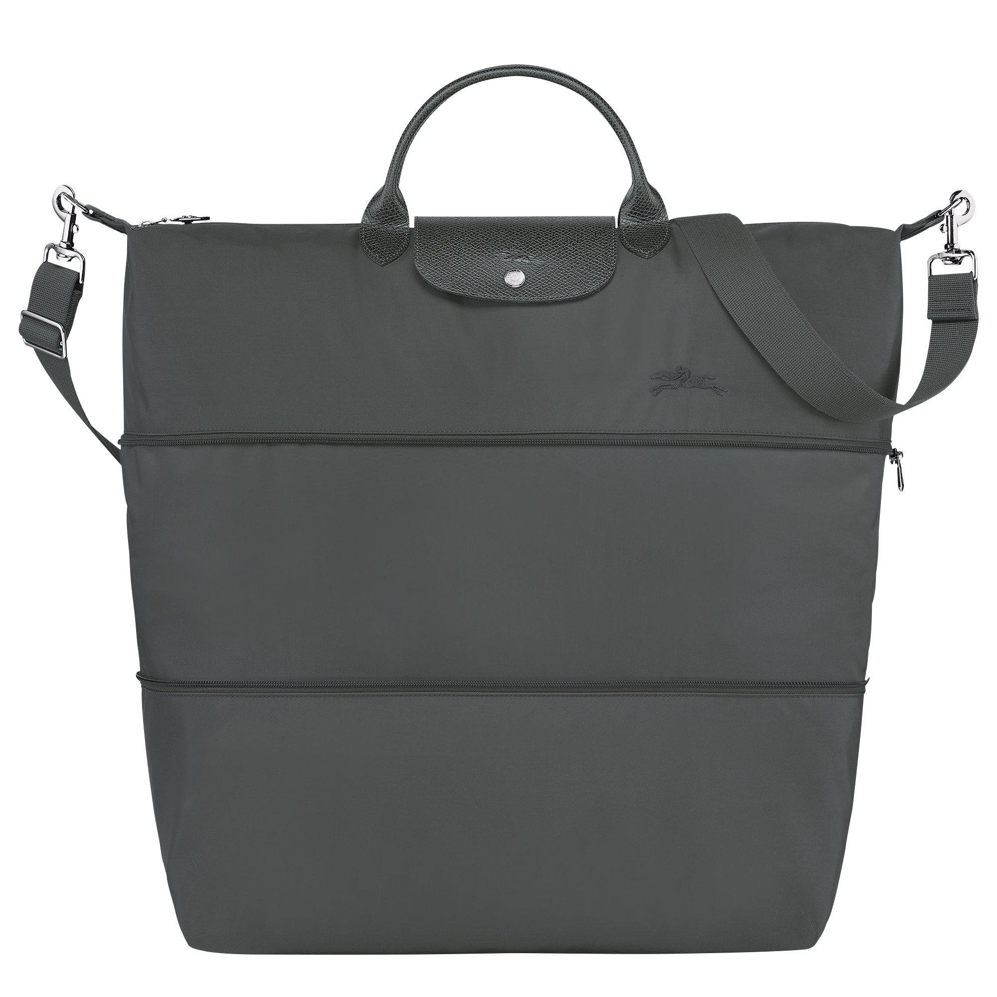 Longchamp Le Pliage Green Travel bag expandable Graphite