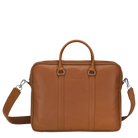 Longchamp Le Foulonné M Briefcase Caramel