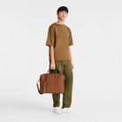 Longchamp Le Foulonné M Briefcase Caramel