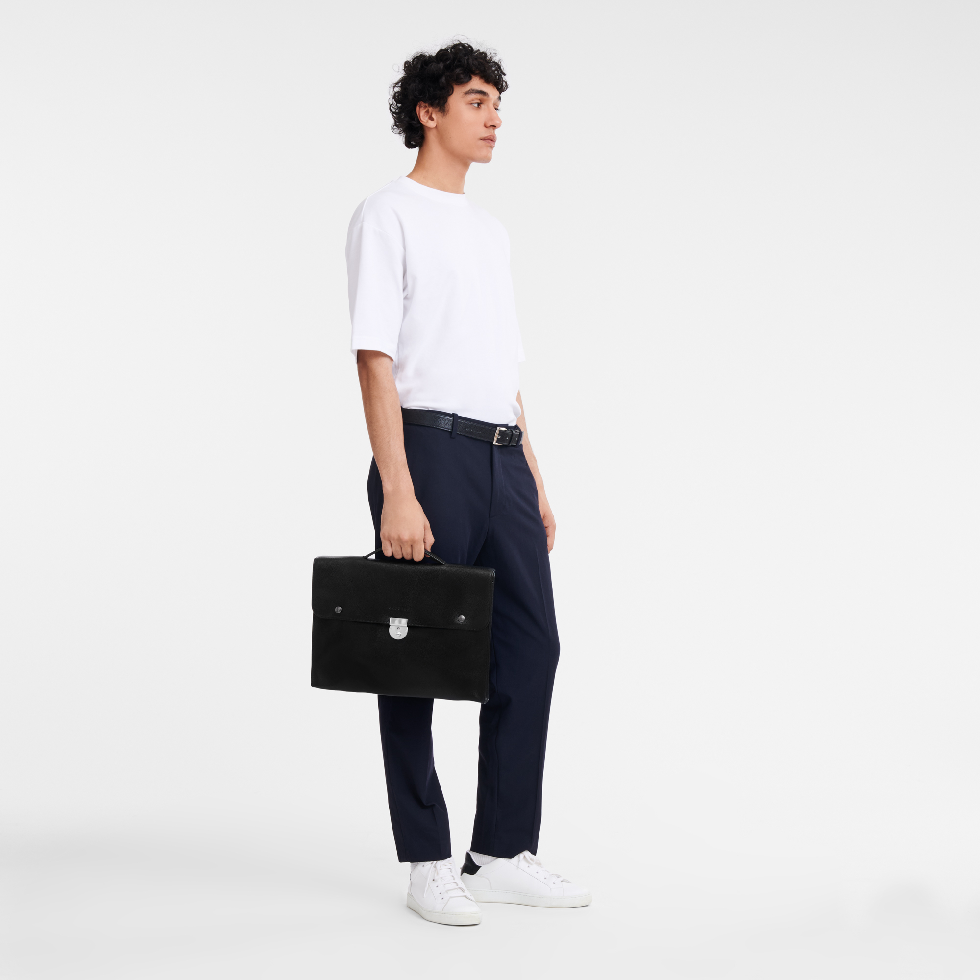 Longchamp Le Foulonné S Briefcase Black