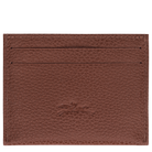 Longchamp Le Foulonné Card holder Coffee