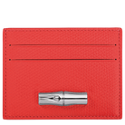 Longchamp Le Roseau Card holder Vermilion