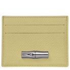 Longchamp Le Roseau Card holder Pistachio