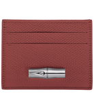 Longchamp Le Roseau Card holder Chestnut