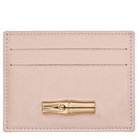 Longchamp Le Roseau Card holder Petal Pink