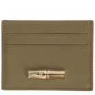 Longchamp Le Roseau Card holder Olive