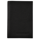Longchamp Le Foulonné Passport cover Black