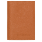 Longchamp Le Foulonné Passport cover Amber