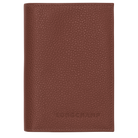 Longchamp Le Foulonné Passport cover Coffee