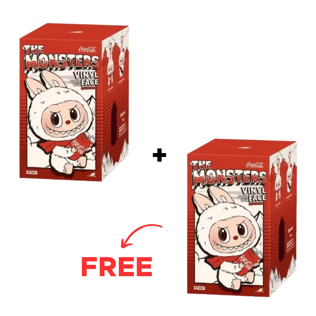 BUY 1 GET 1 FREE - Pop Mart Labubu The Monsters Coca Cola Series Vinyl Face Single Blind Box