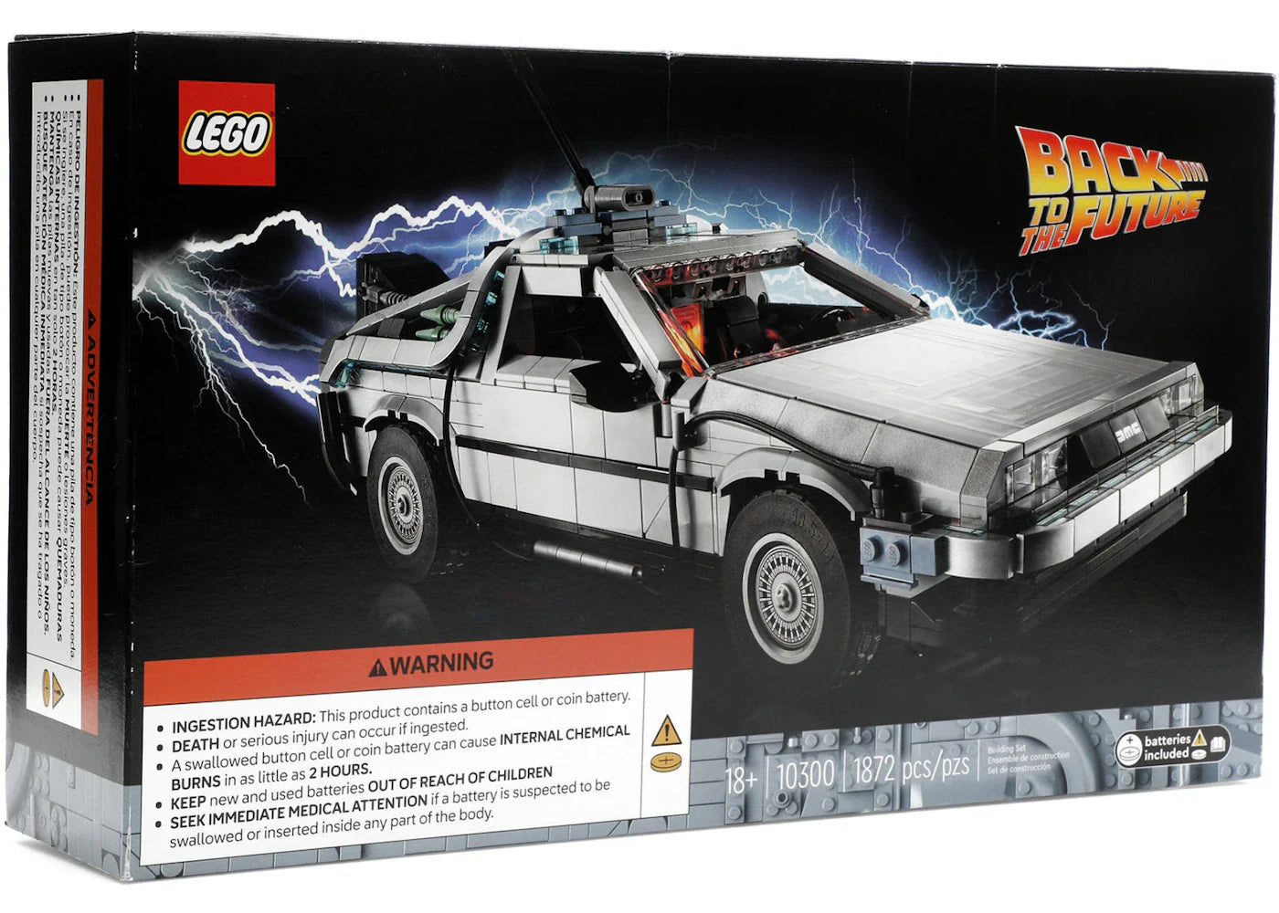 Lego Back To The Future Delorean Time Machine Set 10300