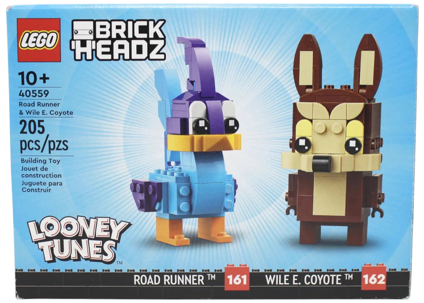 Lego Brick Headz Looney Tunes Road Runner & Wile E. Coyote Set 40559