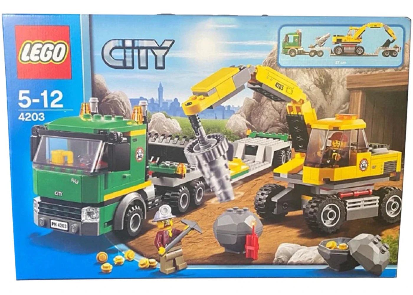 Lego City Excavator Transporter Set 4203