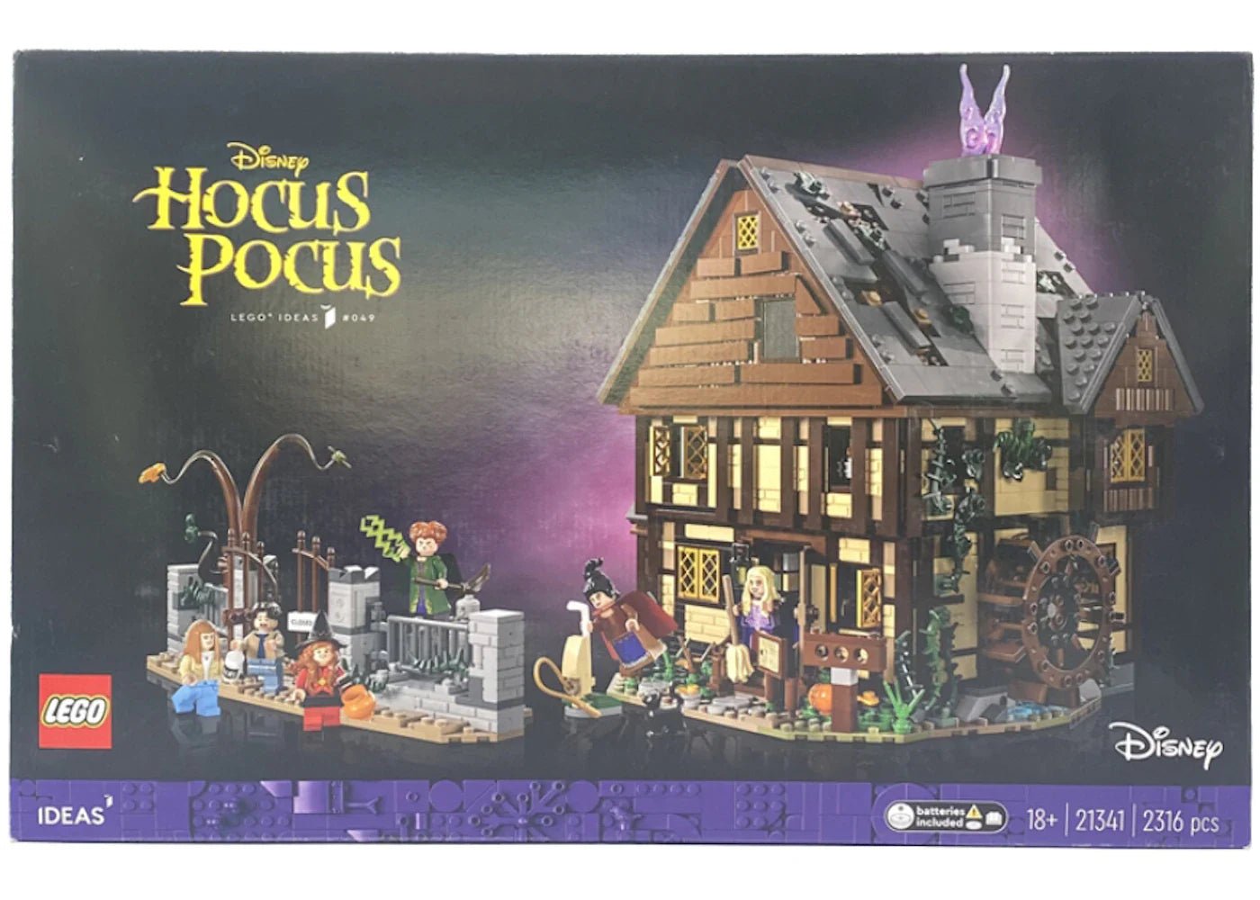 Lego Ideas Disney Hocus Pocus: The Sanderson Sisters Cottage Set 21341