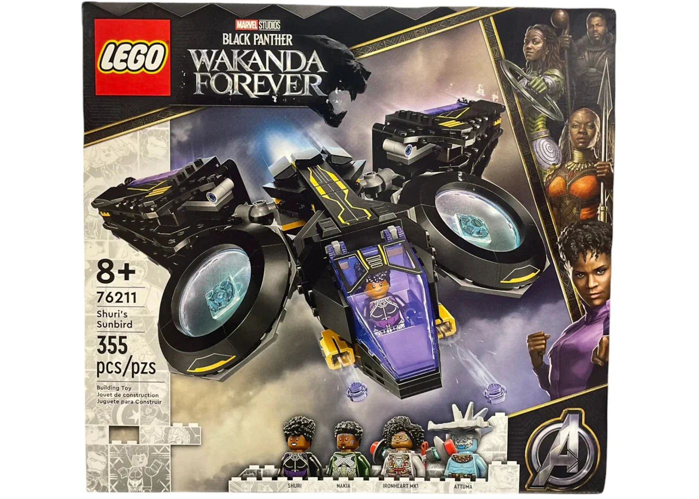 Lego Marvel Studios Black Panther Wakanda Forever Shuris Sunbird Set 76211