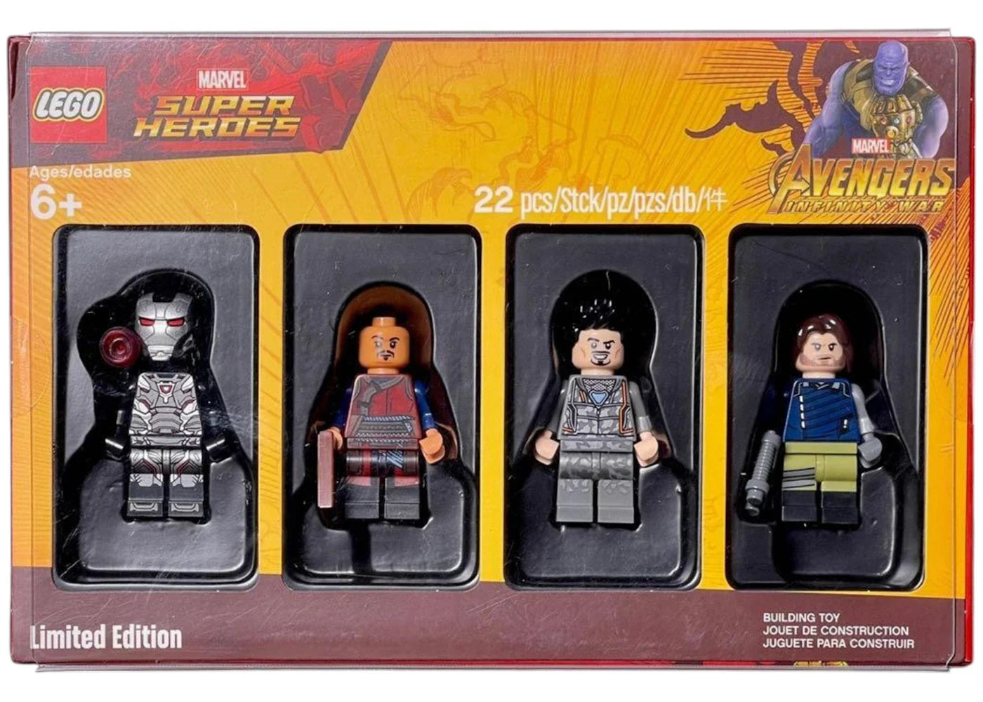 Lego Marvel Super Heroes War Machine, Tony Stark, Bucky Barnes & Wong Set 505256