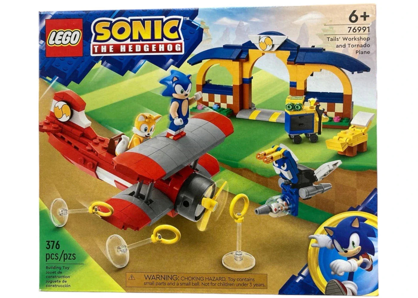 Lego Sonic The Hedgehog Tails Workshop And Tornado Plane Set 76991