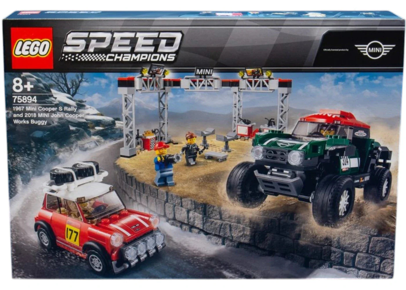 Lego Speed Champions 1967 Mini Cooper S Rally & 2018 Mini John Cooper Works Buggy Set 75894