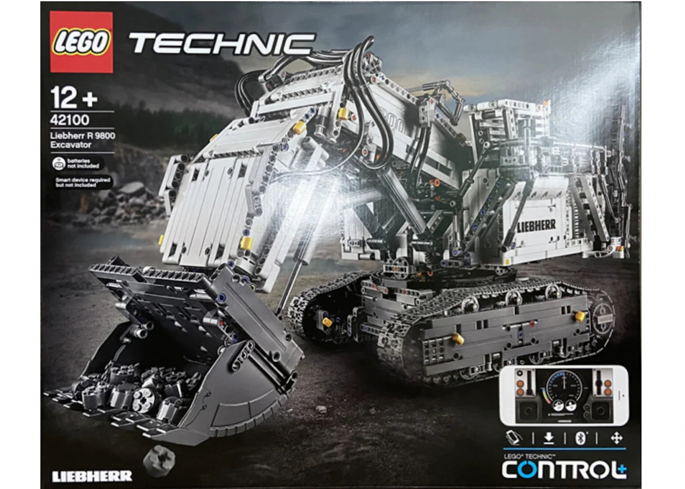 Lego Technic Powered Up Liebherr R 9800 Excavator Set 42100