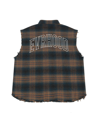 Shredded Checks - Midnight Indigo