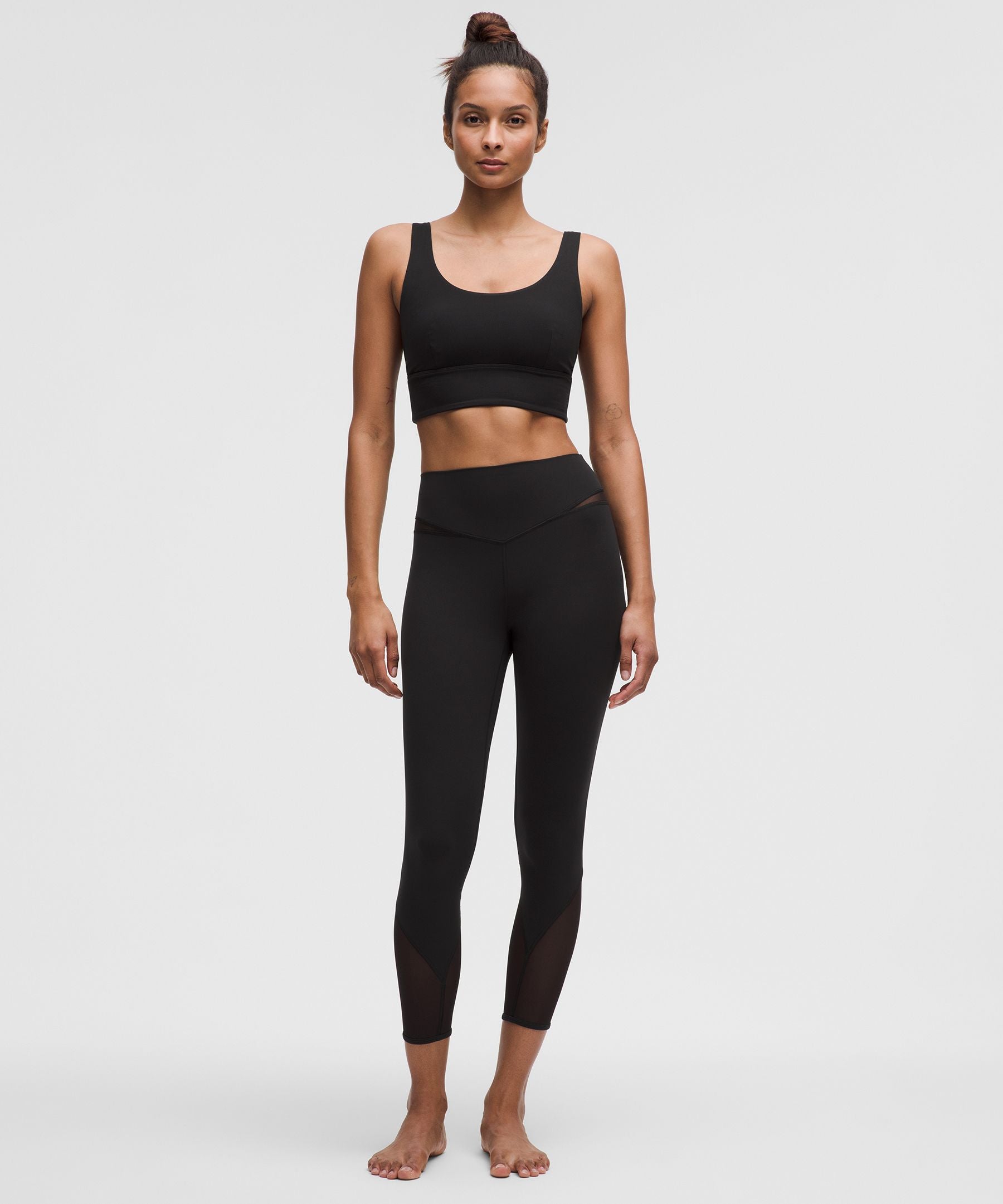 Lululemon Mesh-Panelled Nulu High-Rise Yoga Crops 23"