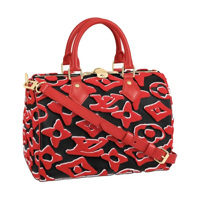 Louis Vuitton X Uf Speedy Bandouliere 25 Red