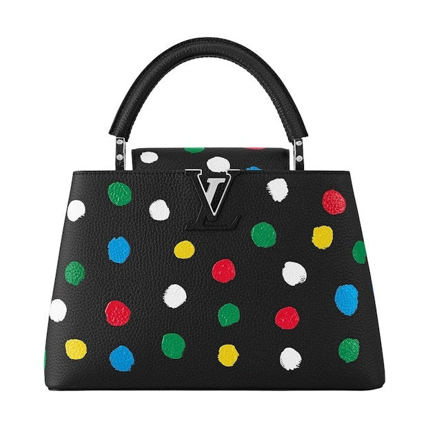 Louis Vuitton X Yayoi Kusama Capucines Mm Black