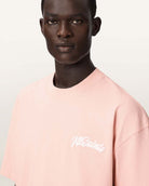 AllSaints Odyssey Oversized Short Sleeve Crew T-Shirt – Blushed Pink