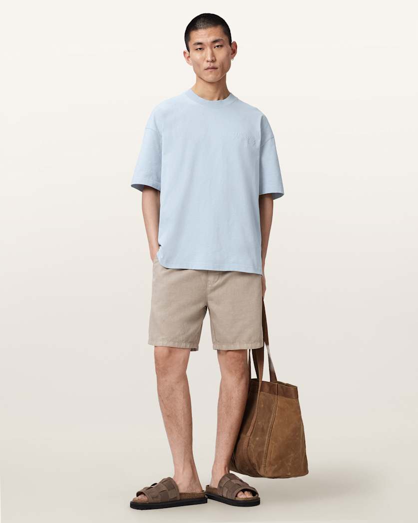 AllSaints Odyssey Oversized Short Sleeve Crew T-Shirt – Salton Blue