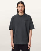 AllSaints Odyssey Oversized Short Sleeve Crew T-Shirt – Washed Black
