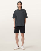 AllSaints Odyssey Oversized Short Sleeve Crew T-Shirt – Washed Black