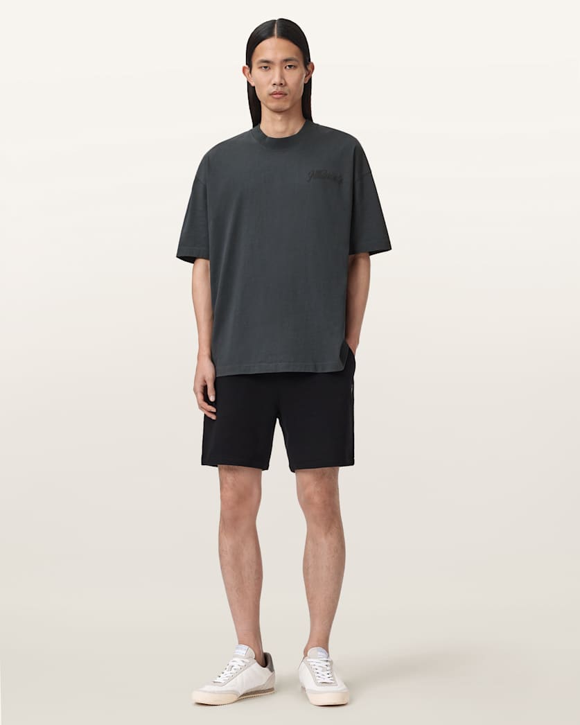 AllSaints Odyssey Oversized Short Sleeve Crew T-Shirt – Washed Black