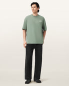 AllSaints Odyssey Oversized Short Sleeve Crew T-Shirt – Spring Green