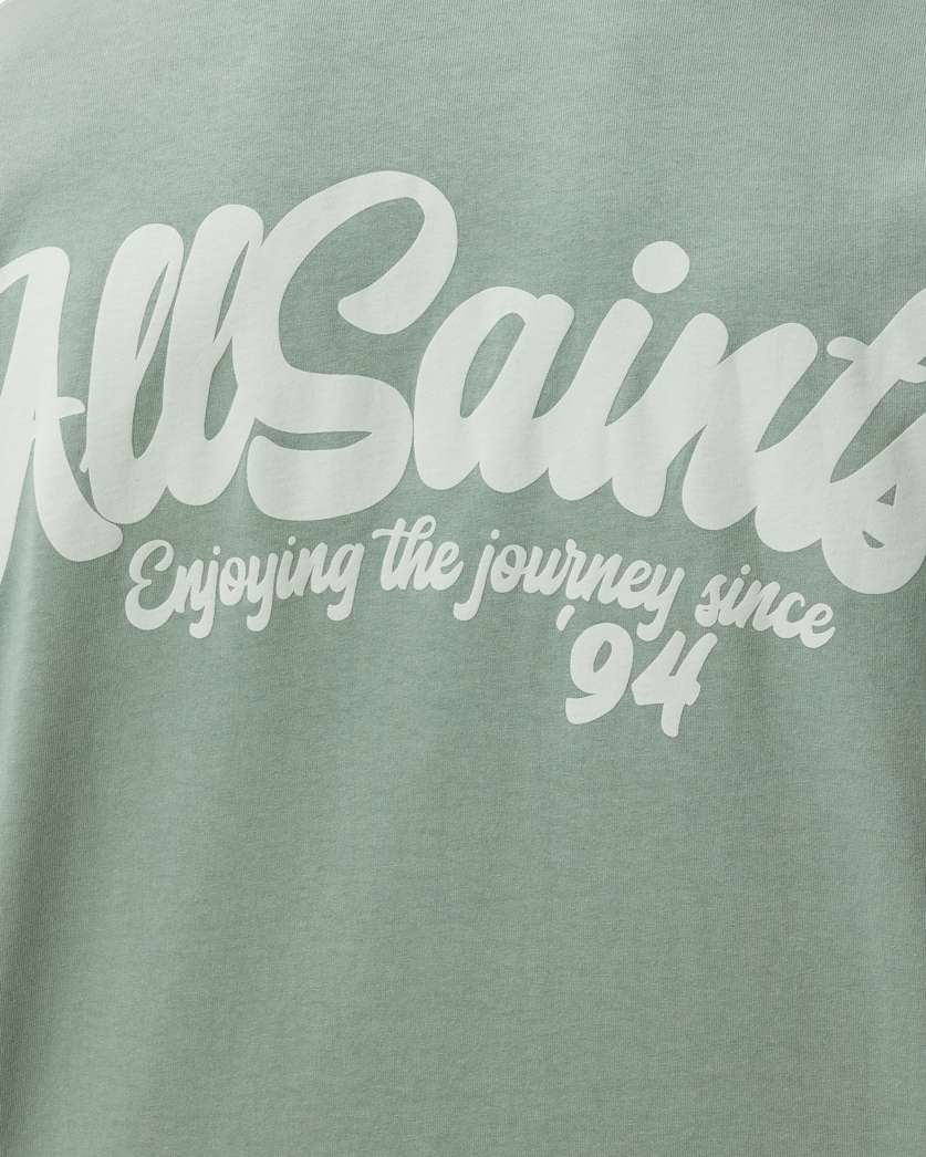 AllSaints Odyssey Oversized Short Sleeve Crew T-Shirt – Spring Green