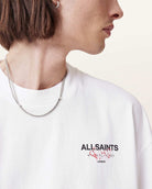 All Saints Amore Underground Oversized T-Shirt 'Ashen White'