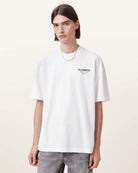 All Saints Amore Underground Oversized T-Shirt 'Aschweiß'