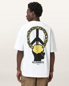 AllSaints Screwed Short Sleeve Crew T-Shirt - Optic White