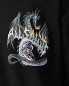 AllSaints Dragon Wave Oversized Short Sleeve T-Shirt - Black