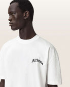 AllSaints Descent Oversized Graphic T-Shirt – Ashen White