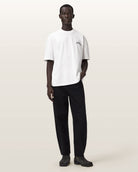 AllSaints Descent Oversized Graphic T-Shirt – Ashen White