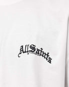 AllSaints Descent Oversized Graphic T-Shirt – Ashen White