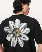 AllSaints Petals Boxy Short Sleeve Graphic T-Shirt – Washed Black