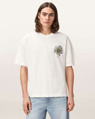 AllSaints Petals Boxy Short Sleeve Graphic T-Shirt – Chalk White