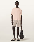 AllSaints Insignia Short Sleeve Cotton T-Shirt – Crystal Pink