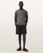 AllSaints Insignia Short Sleeve Cotton T-Shirt – Washed Black
