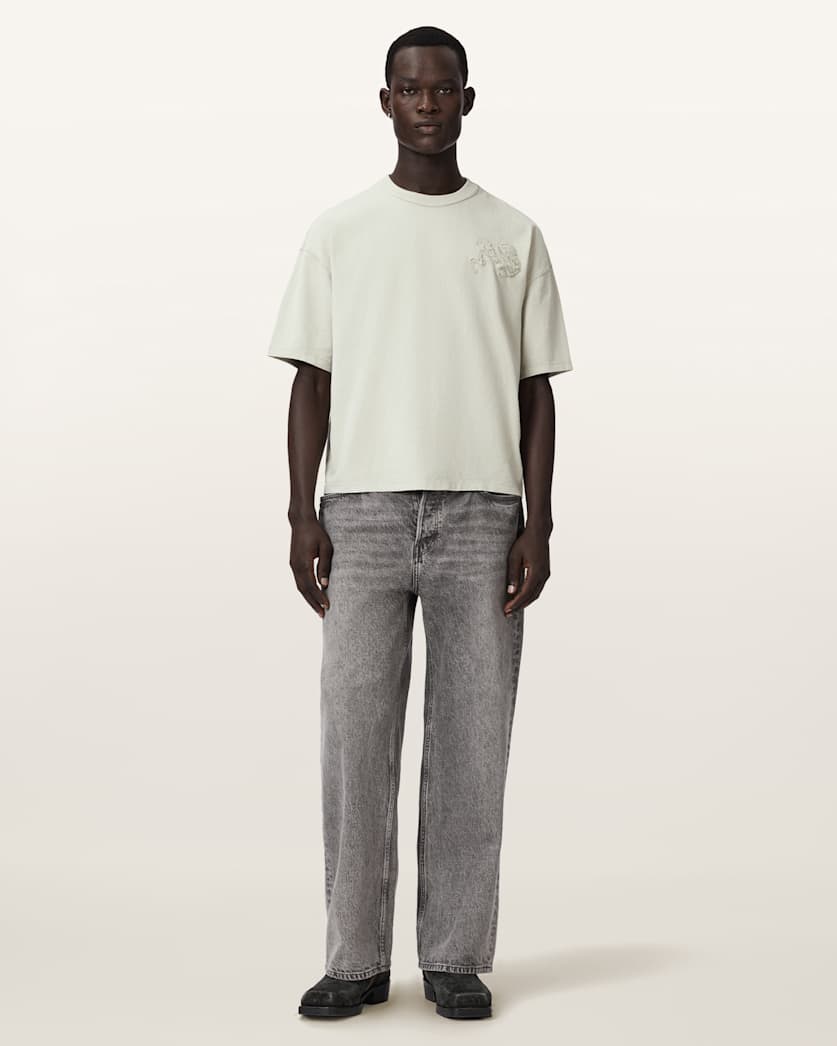 AllSaints Insignia Short Sleeve Cotton T-Shirt – Sea Green