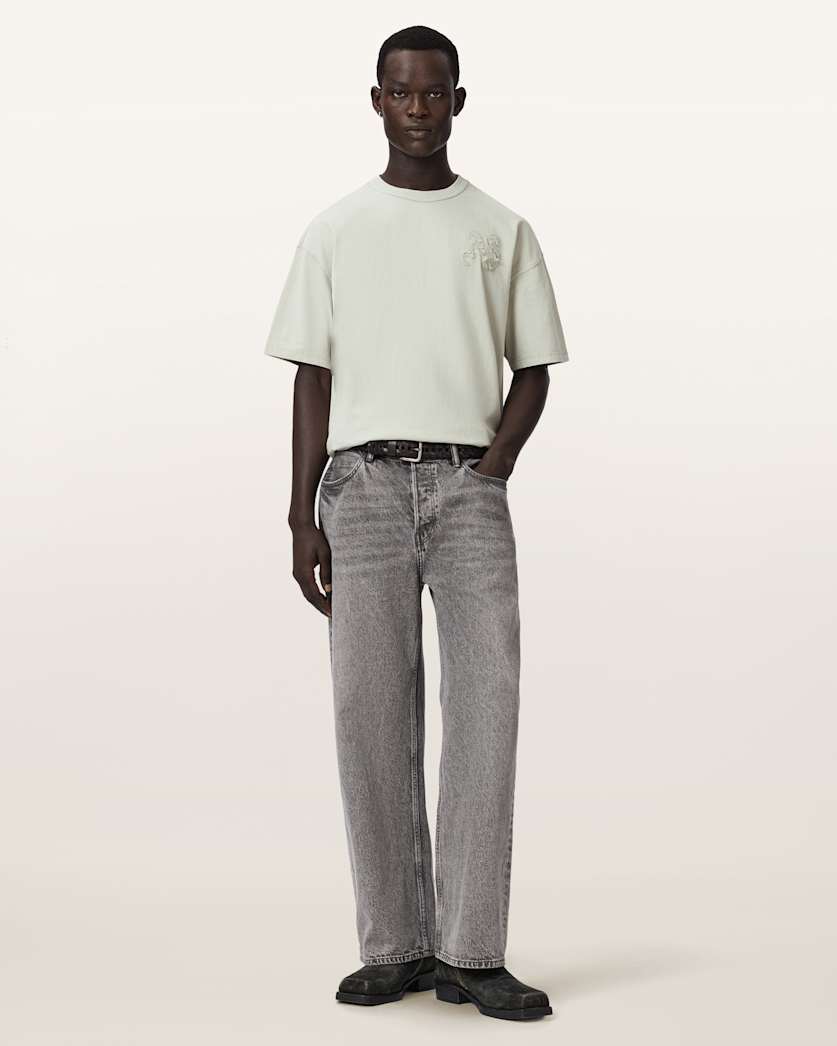 AllSaints Insignia Short Sleeve Cotton T-Shirt – Sea Green