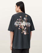 AllSaints Valen Oversized Graphic T-Shirt – Washed Black